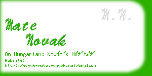 mate novak business card